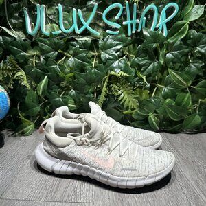 Nike Free Run 2 Women’s Running Shoes Sz 9 White Beige Pink CZ1891-101 Sneakers